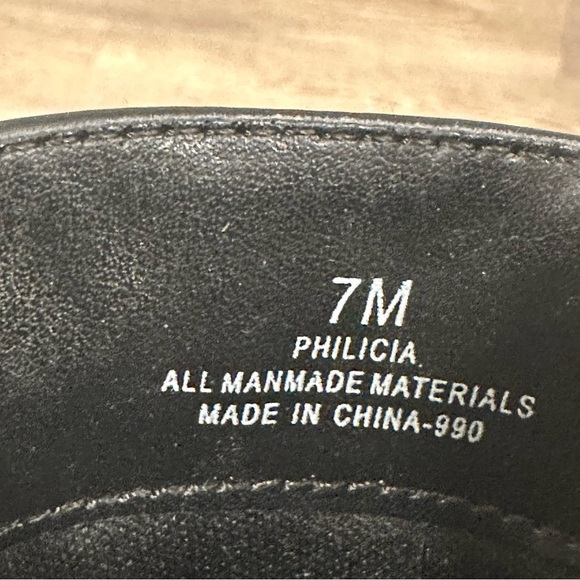 IMPO Faux Leather Black Heeled Boots with Silver Accent Down Back - Picture 12 of 15